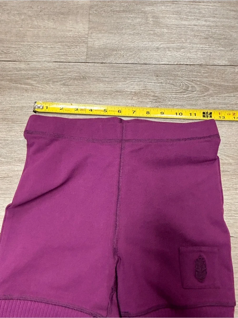 Free People Movement Womens Shorts XS Purple Ribbed Trim High Waist Biker Yoga